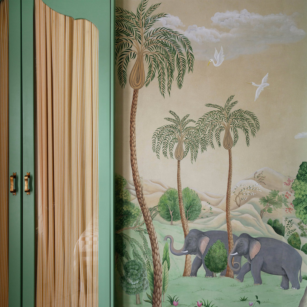 Обои ручная роспись Dandaka Glades Original colourway on painted Xuan paper