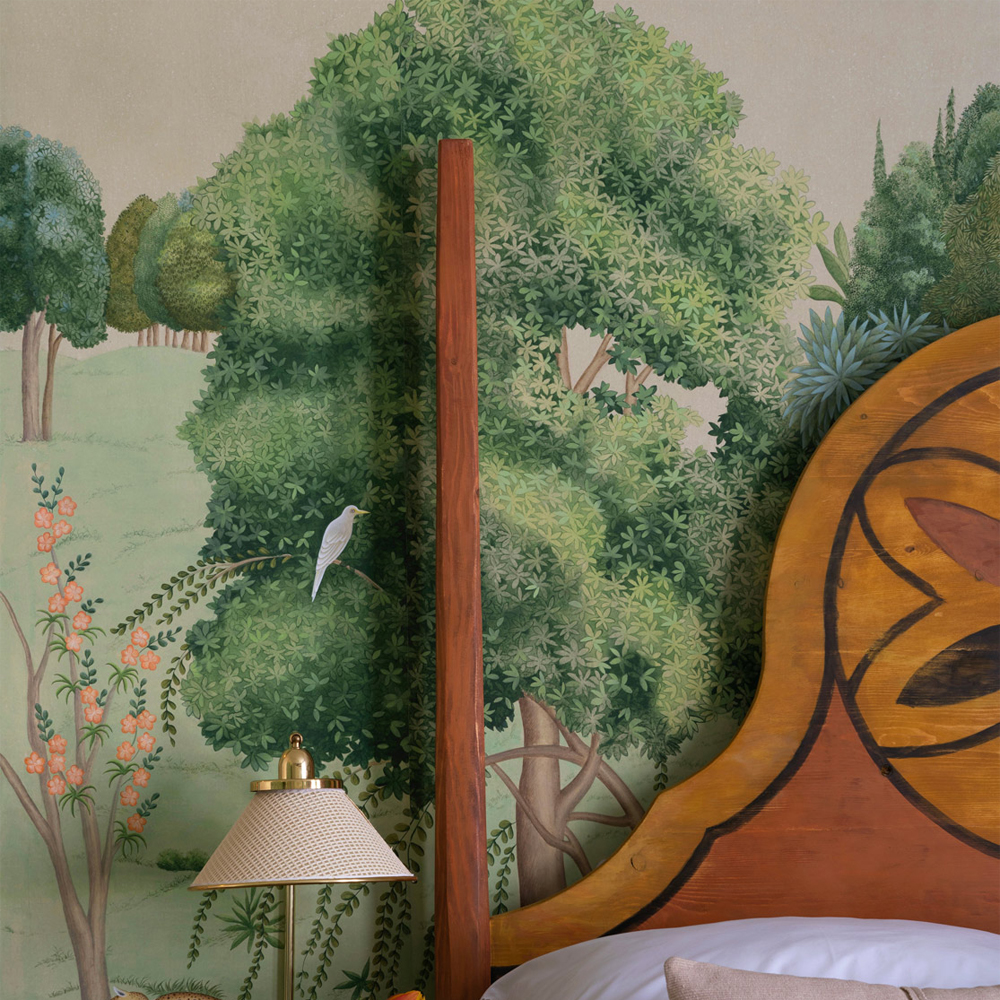 Обои ручная роспись Dandaka Glades Original colourway on painted Xuan paper