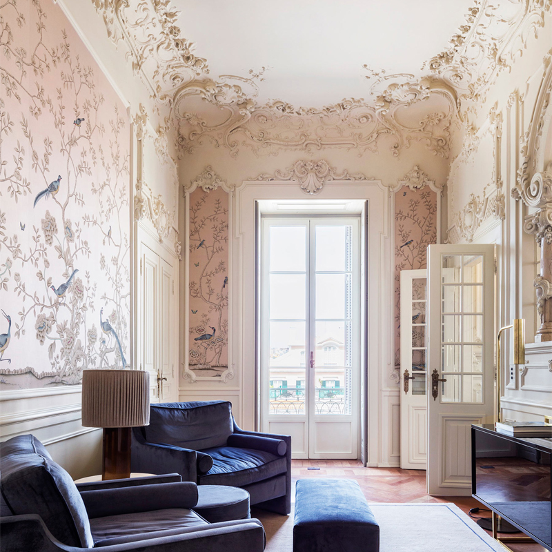 Обои ручная роспись Earlham Almost Mauve