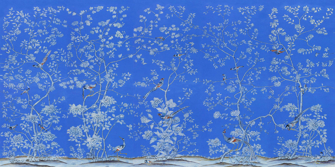 Обои ручная роспись Earlham Bright Blue