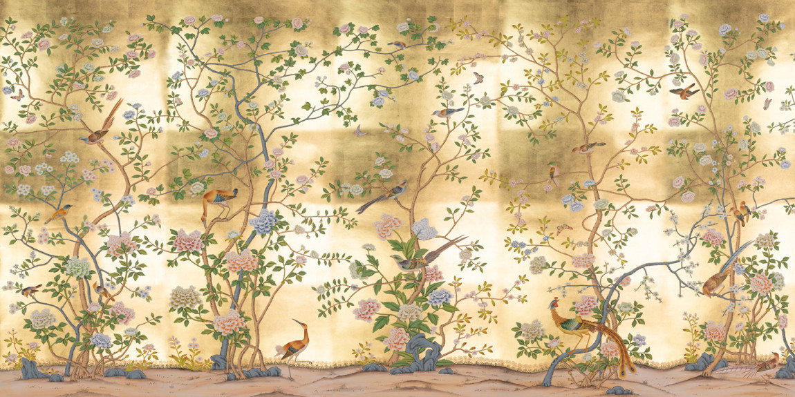 Обои ручная роспись Earlham Deep Rich Gold