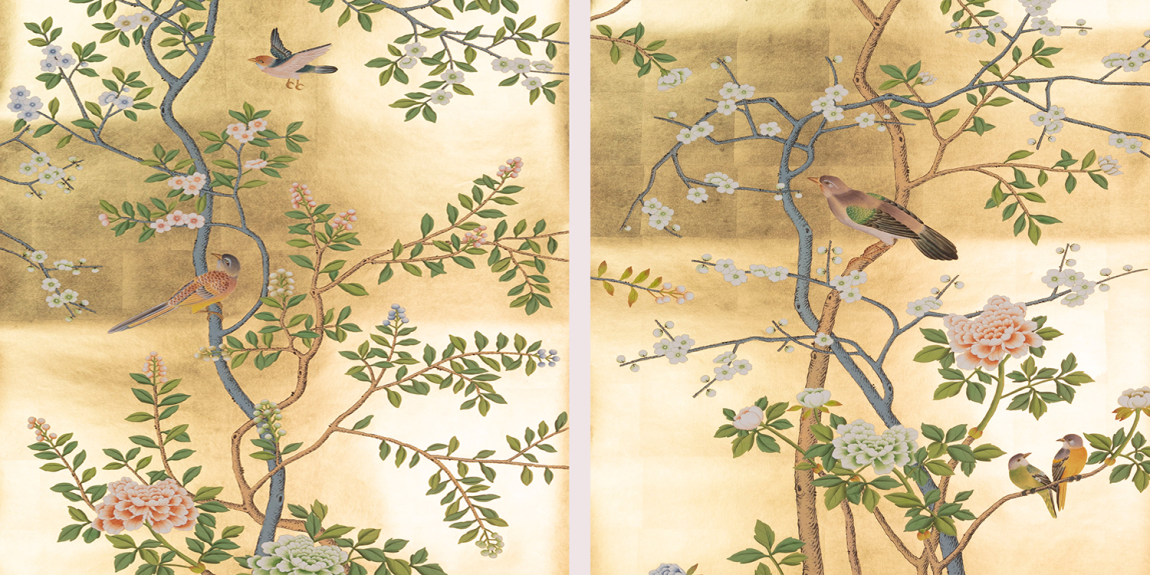 Обои ручная роспись Earlham Deep Rich Gold