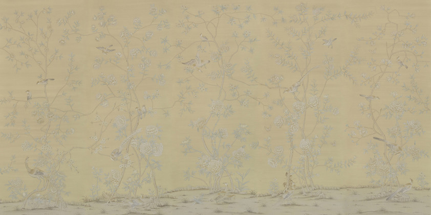 Обои ручная роспись Earlham Grey Silk