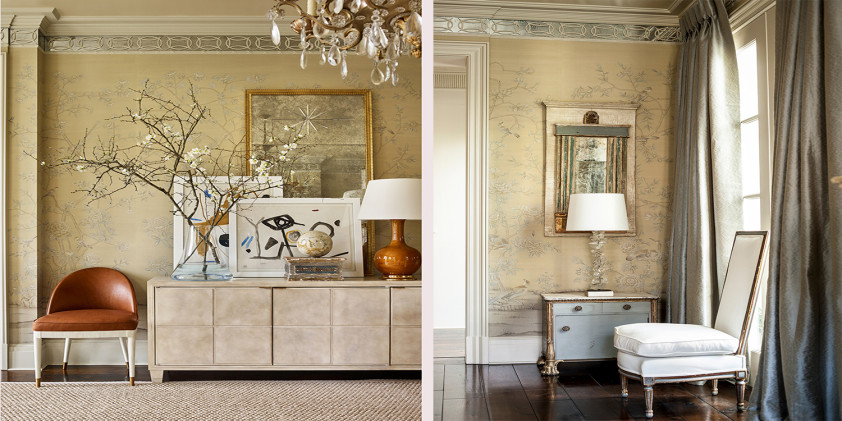 Обои ручная роспись Earlham Grey Silk