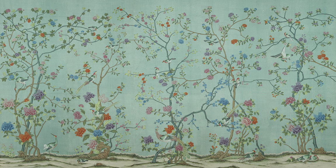 Обои ручная роспись Earlham Ice Blue