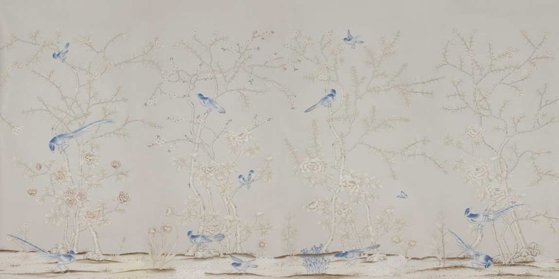 Обои ручная роспись Earlham Pale Gray