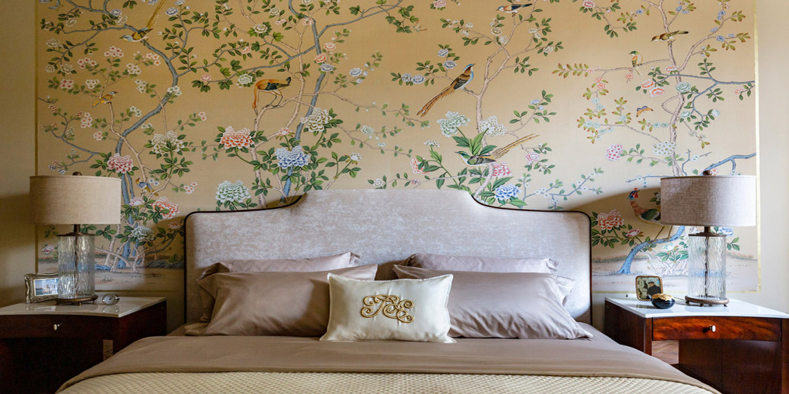 Обои ручная роспись Earlham Stone Ochre