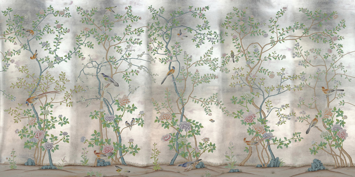 Обои ручная роспись Earlham Tarnished Silver