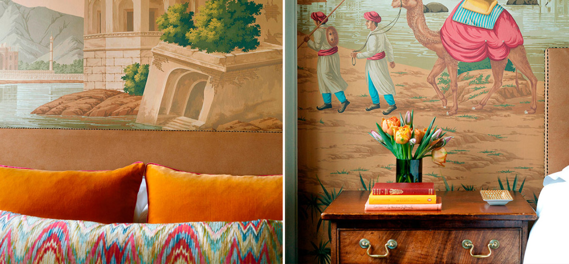 Обои ручная роспись Early Views of India  on scenic paper