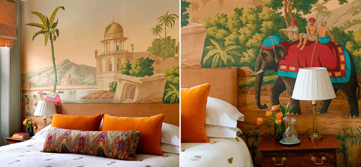 Обои ручная роспись Early Views of India  on scenic paper