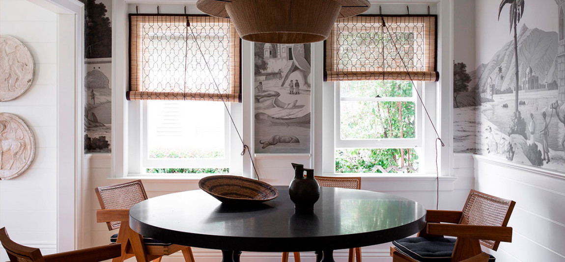 Обои ручная роспись Early Views of India Crystal Grey on scenic paper