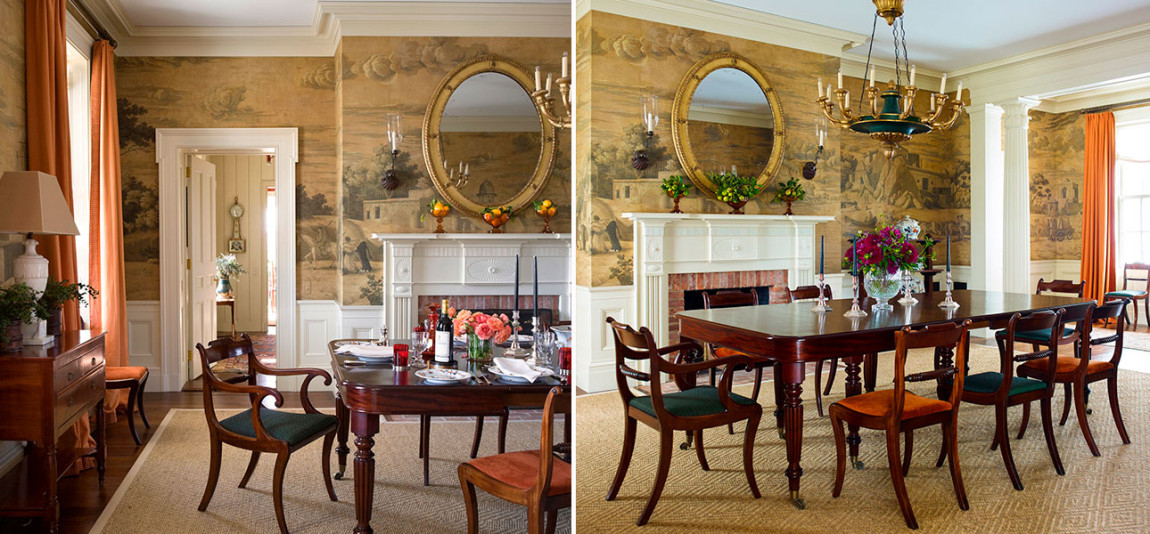 Обои ручная роспись Early Views of India Eau Forte on antique scenic Xuan paper