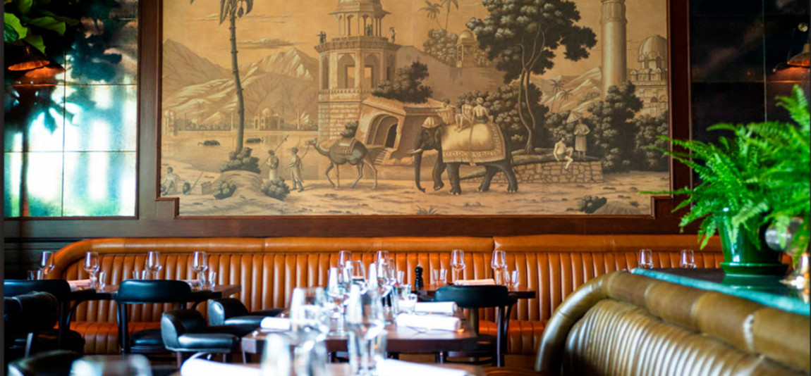 Обои ручная роспись Early Views of India Eau Forte on antique scenic Xuan paper