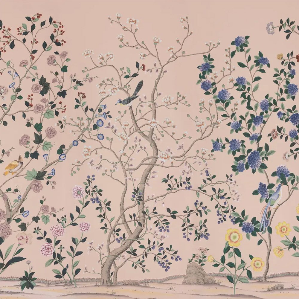 Обои ручная роспись Erdem Gentleman's Pink