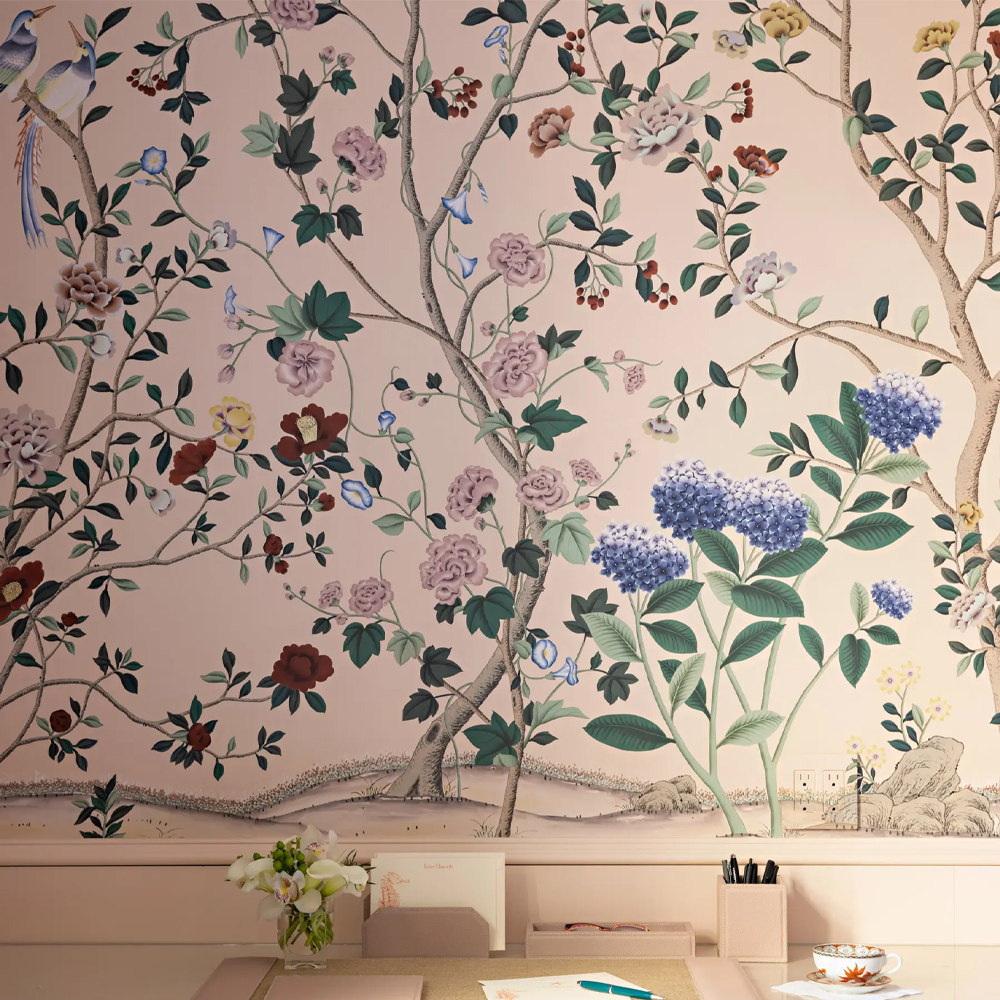 Обои ручная роспись Erdem Gentleman's Pink