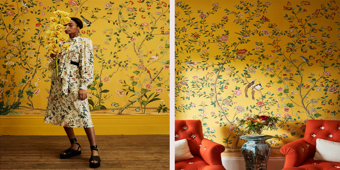 Обои ручная роспись Erdem Golden Yellow