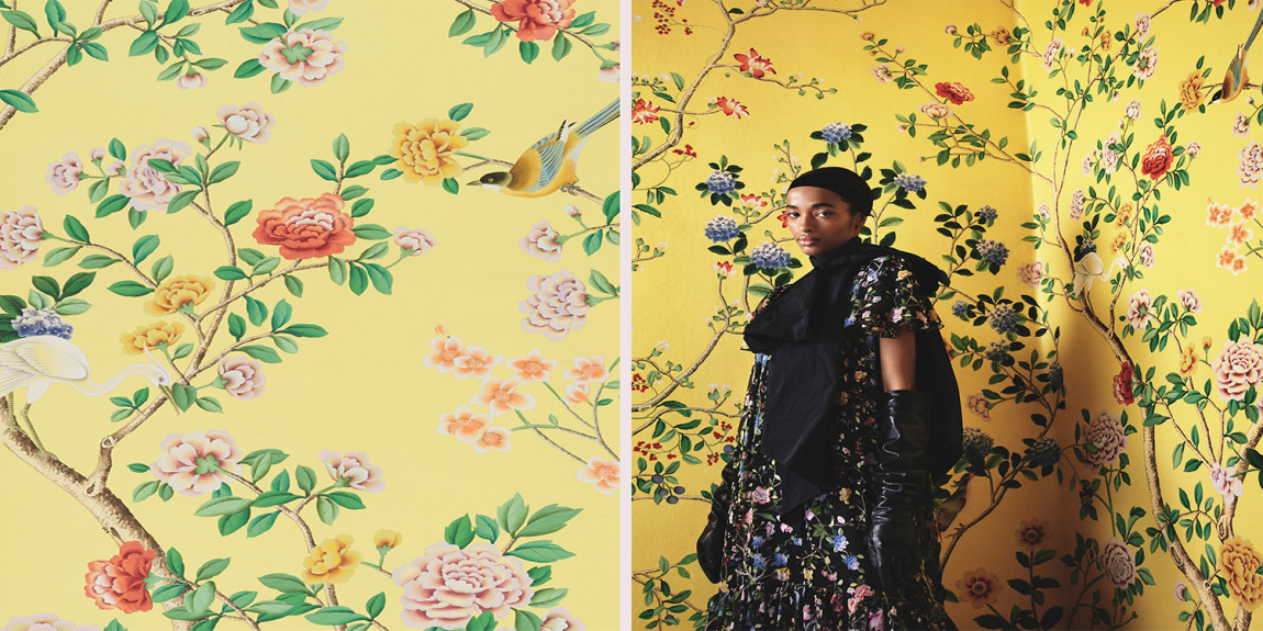 Обои ручная роспись Erdem Imperial Yellow