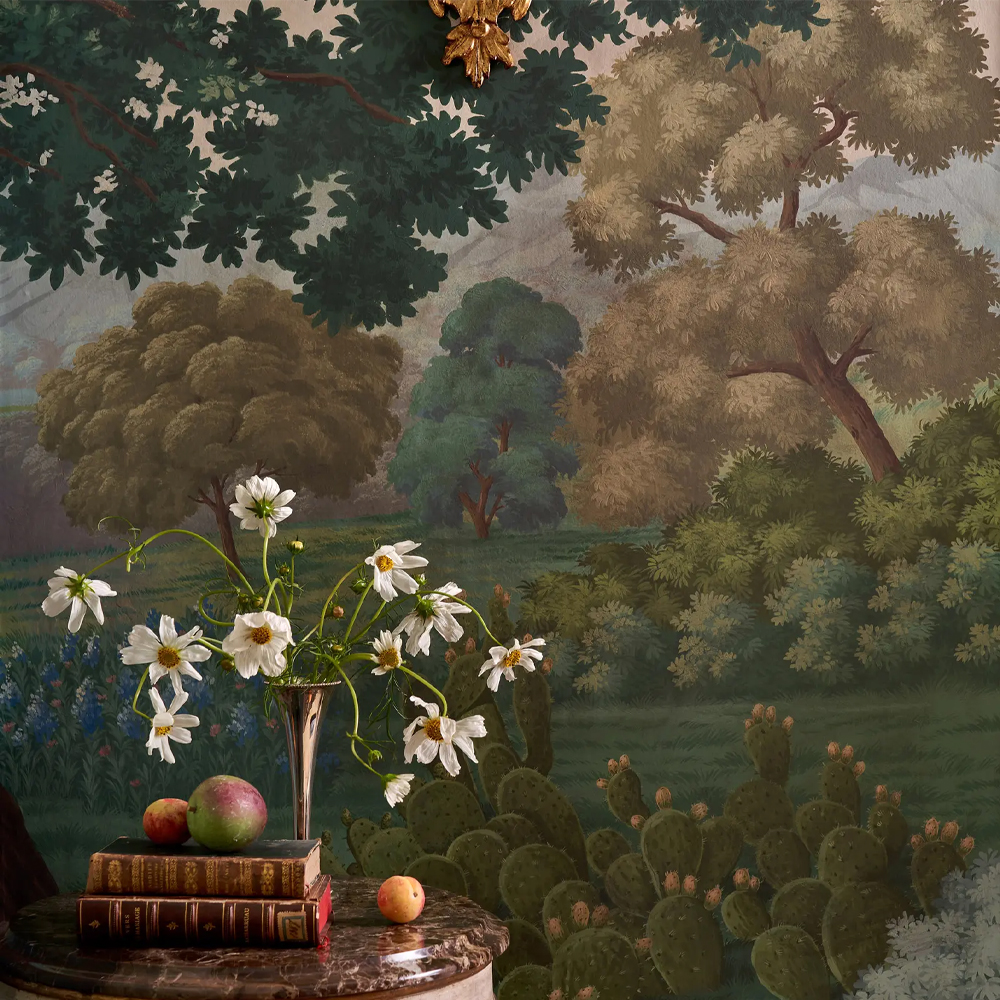 Обои ручная роспись Hill Country Scenic Special Colourway on scenic paper