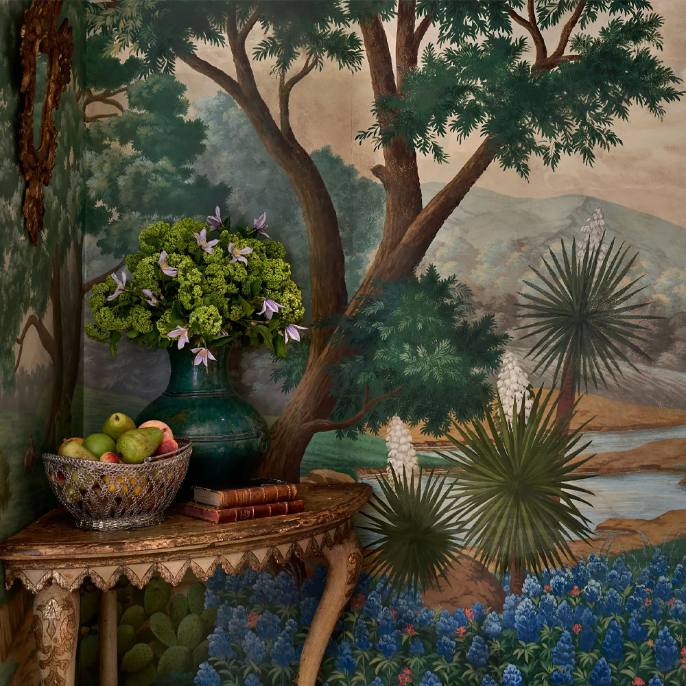 Обои ручная роспись Hill Country Scenic Special Colourway on scenic paper