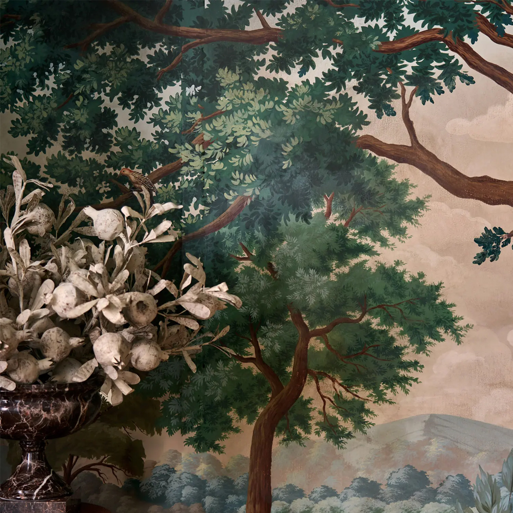 Обои ручная роспись Hill Country Scenic Special Colourway on scenic paper