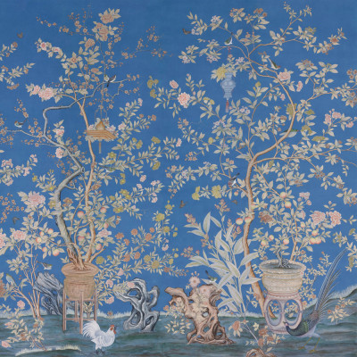 Обои ручная роспись Houghton Canton Blue
