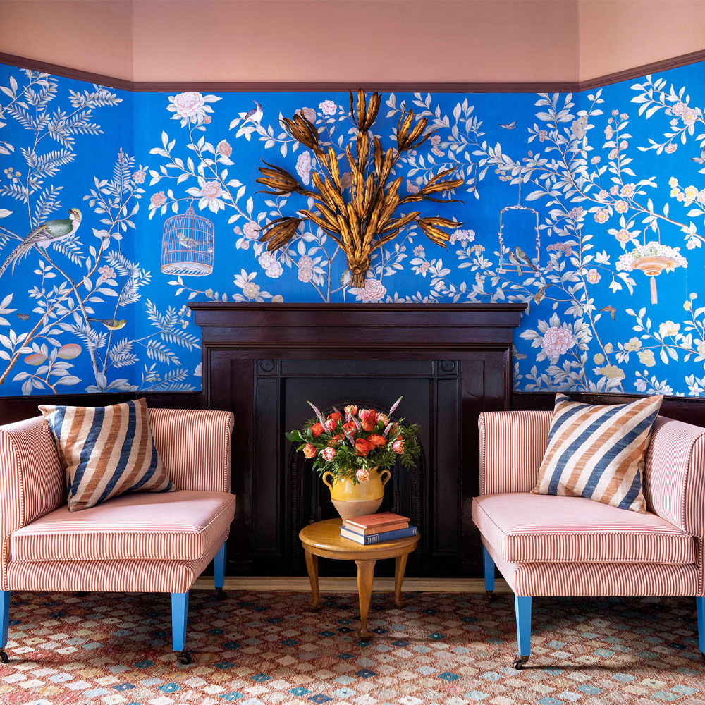 Обои ручная роспись Houghton Canton Blue