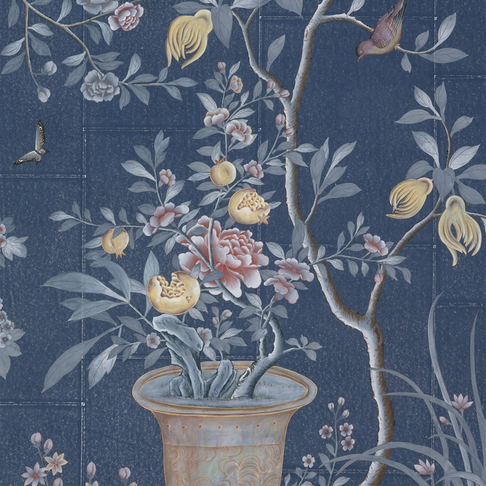 Обои ручная роспись Houghton Dark Blue