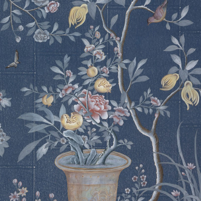 Обои ручная роспись Houghton Dark Blue