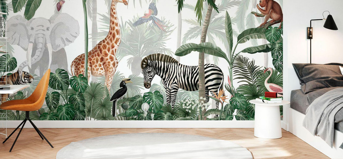 Обои ручная роспись Jungle Jive