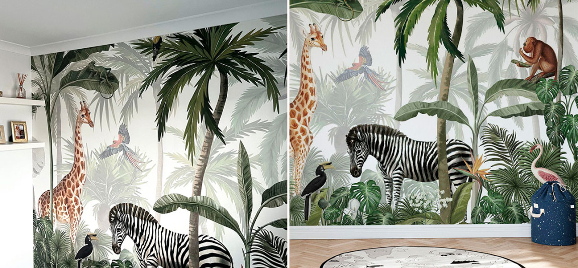 Обои ручная роспись Jungle Jive