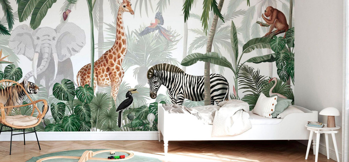 Обои ручная роспись Jungle Jive