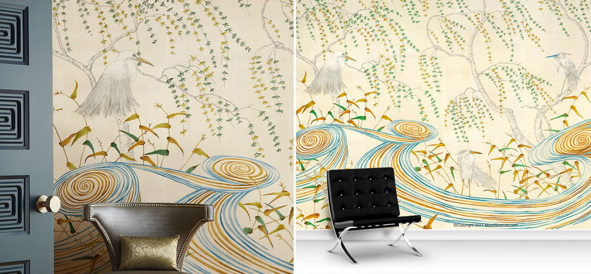 Обои ручная роспись Kimono