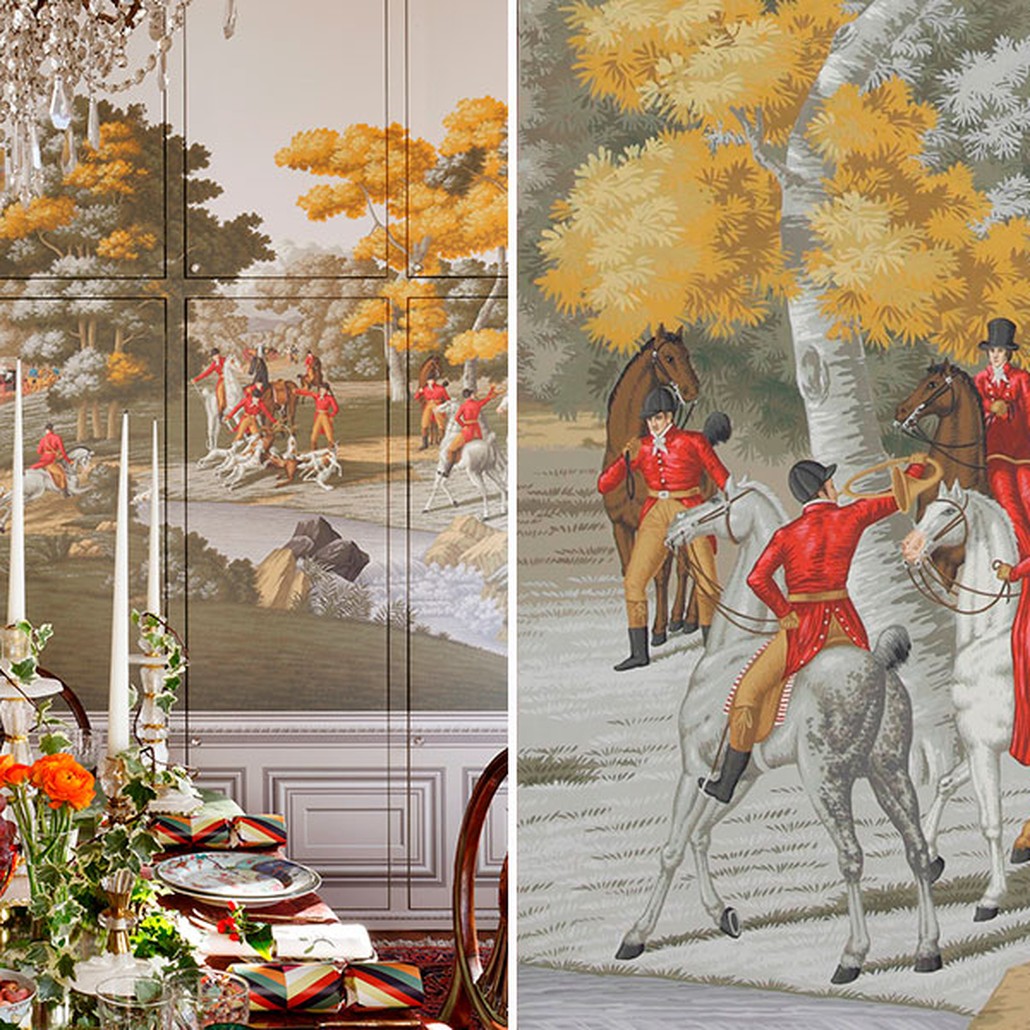 Обои ручная роспись La Chasse de Compiègne Colourway