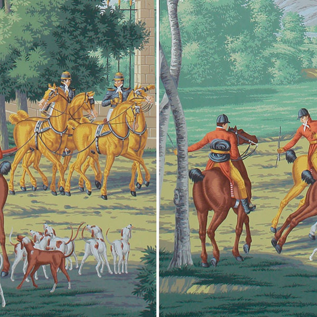 Обои ручная роспись La Chasse de Compiègne Papyrus