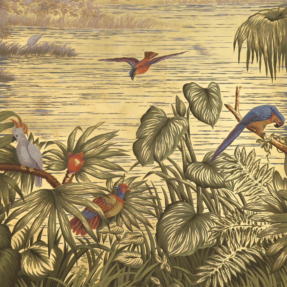 Обои ручная роспись Le Brésil Amarelo Deep Rich Gold