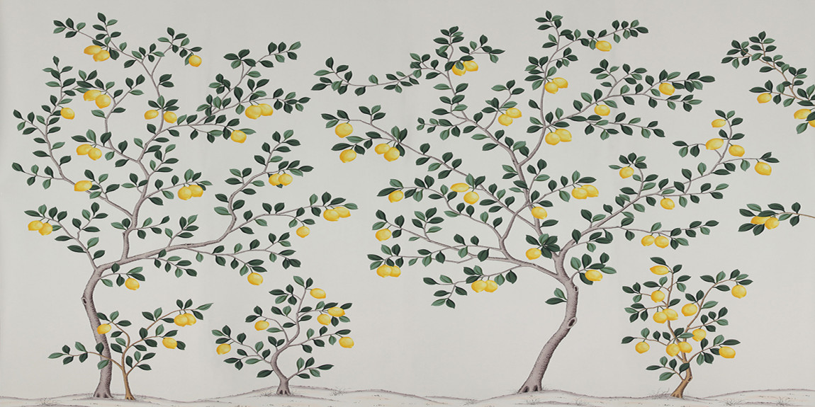 Обои ручная роспись Lemon Grove Bleached White