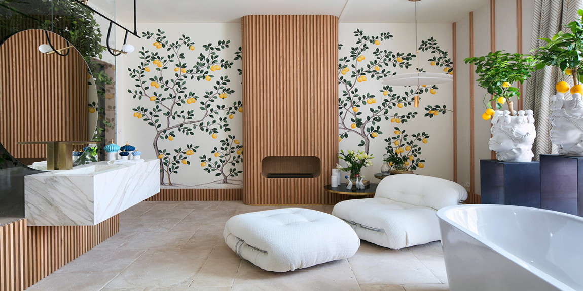 Обои ручная роспись Lemon Grove Bleached White