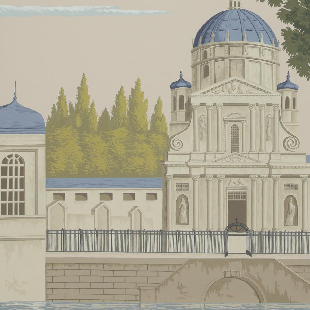 Обои ручная роспись Monuments of Paris Roberts on scenic paper