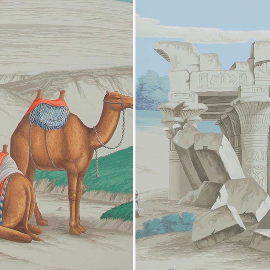 Обои ручная роспись Napoleon's Campaign in Egypt Byzantine on scenic paper