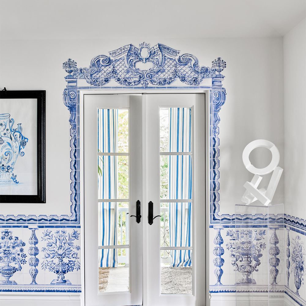 Обои ручная роспись Porto by Alessandra Branca Original colourway on dyed paper