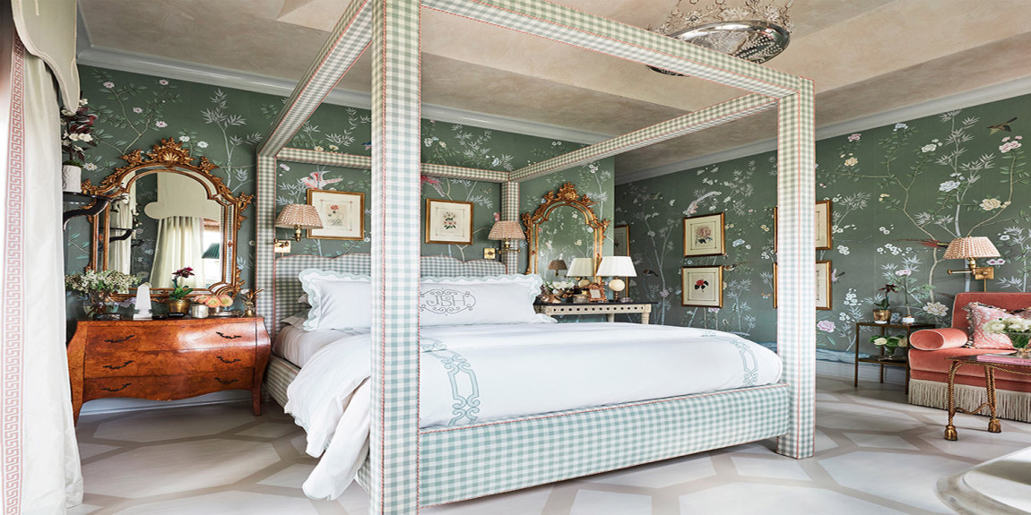 Обои ручная роспись Portobello Blue Grey