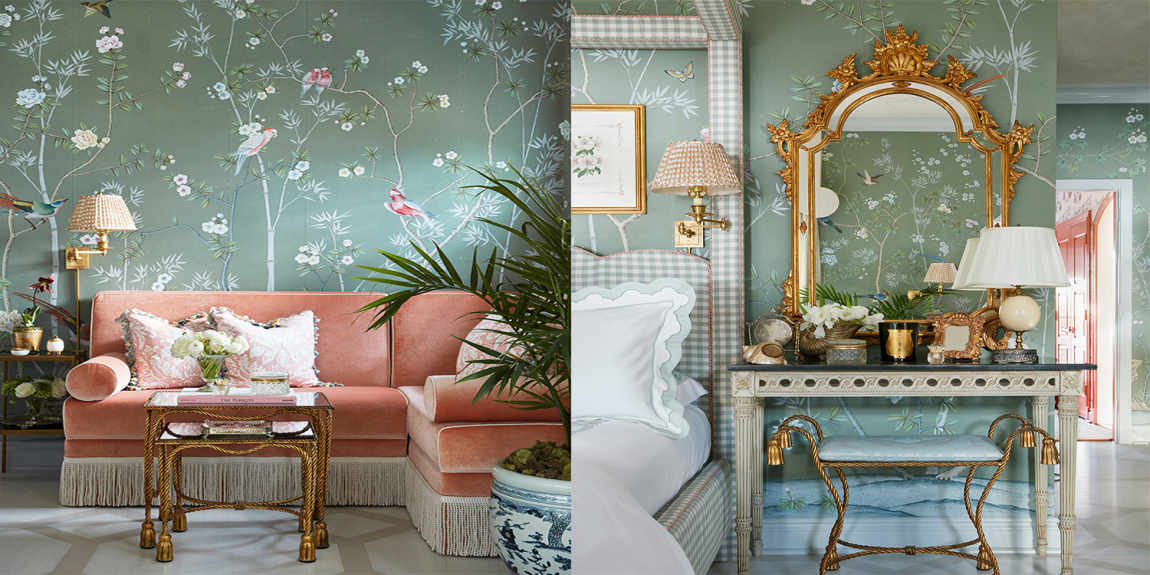 Обои ручная роспись Portobello Blue Grey