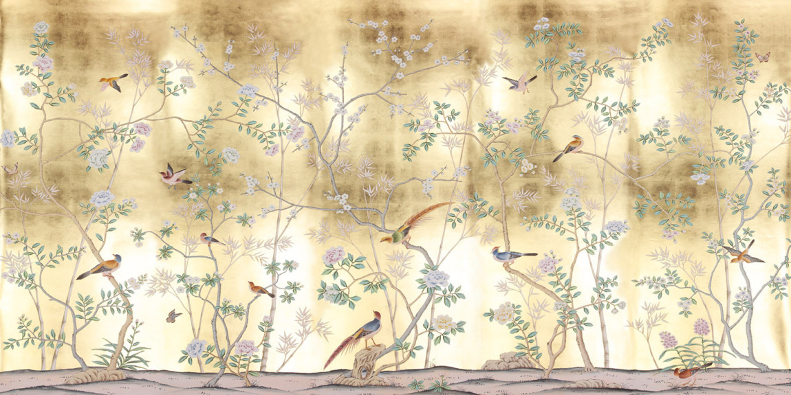 Обои ручная роспись Portobello Deep Rich Gold