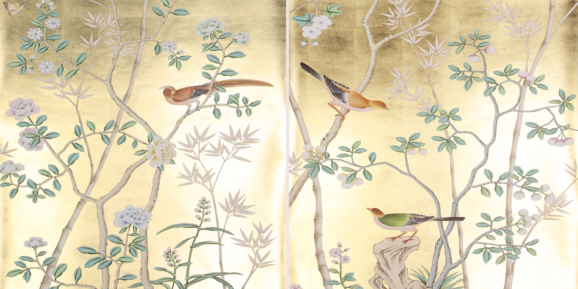 Обои ручная роспись Portobello Deep Rich Gold