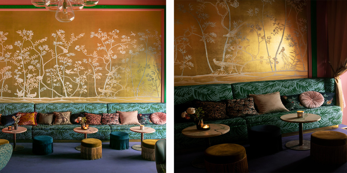 Обои ручная роспись Portobello Deep Rich Gold II