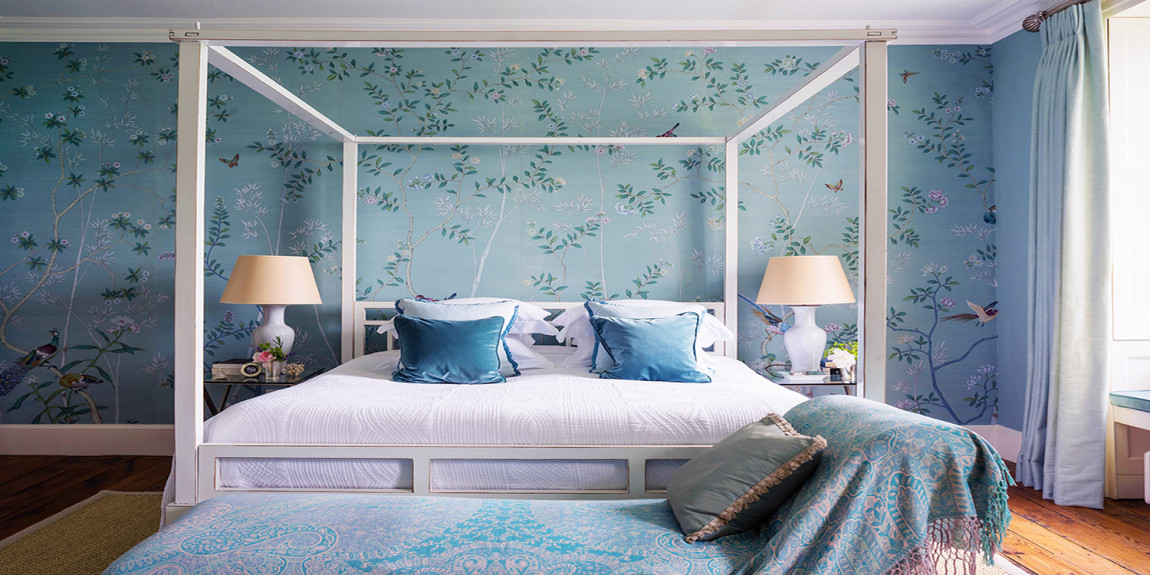 Обои ручная роспись Portobello Duck Egg