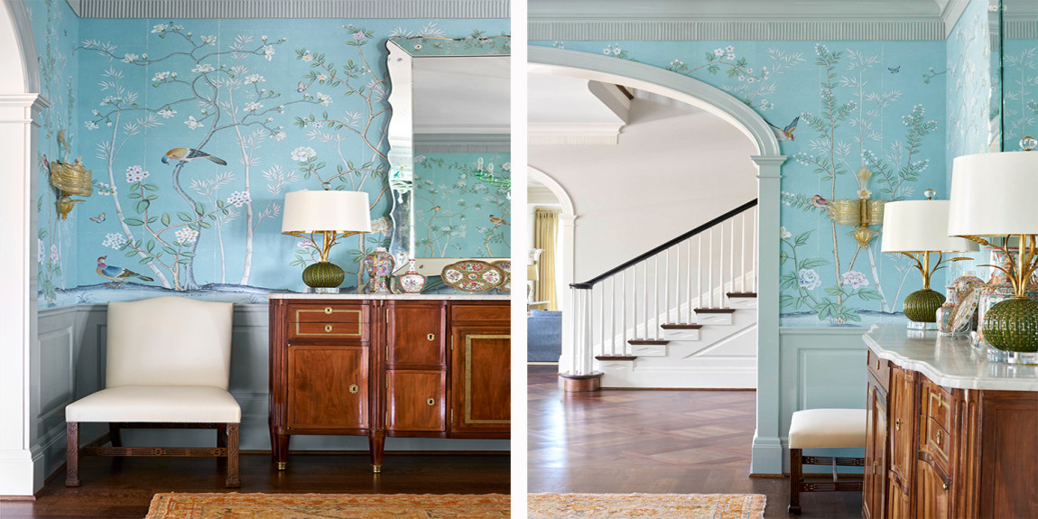 Обои ручная роспись Portobello Duck Egg