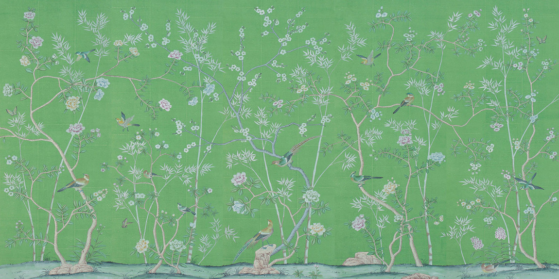 Обои ручная роспись Portobello Emerald Green