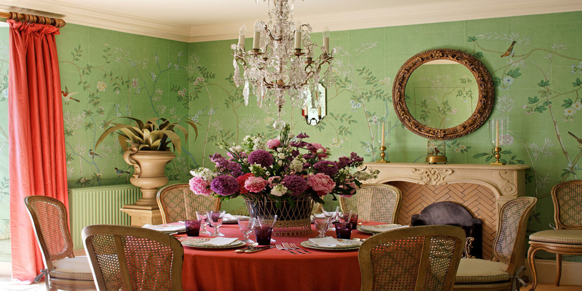 Обои ручная роспись Portobello Emerald Green