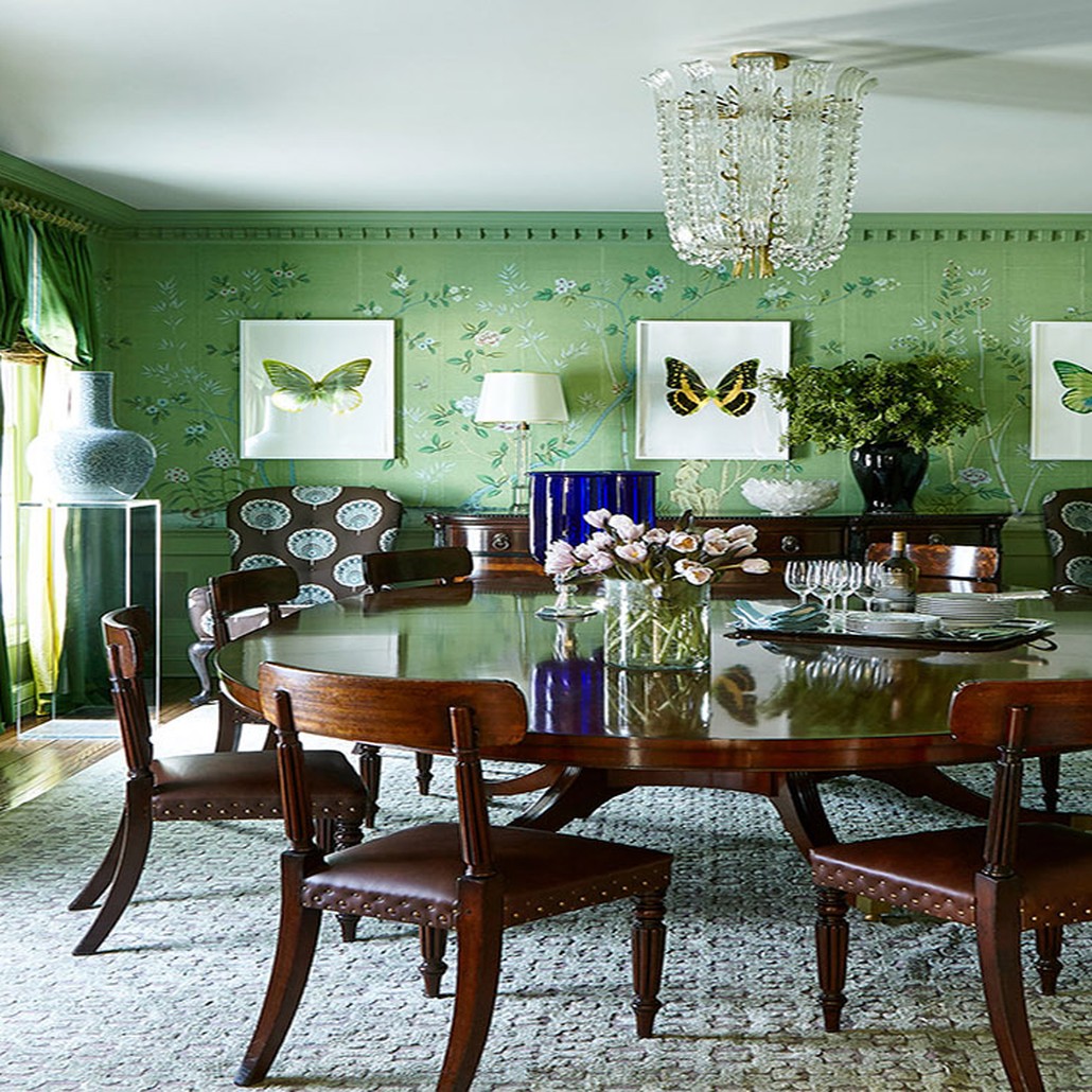 Обои ручная роспись Portobello Emerald Green